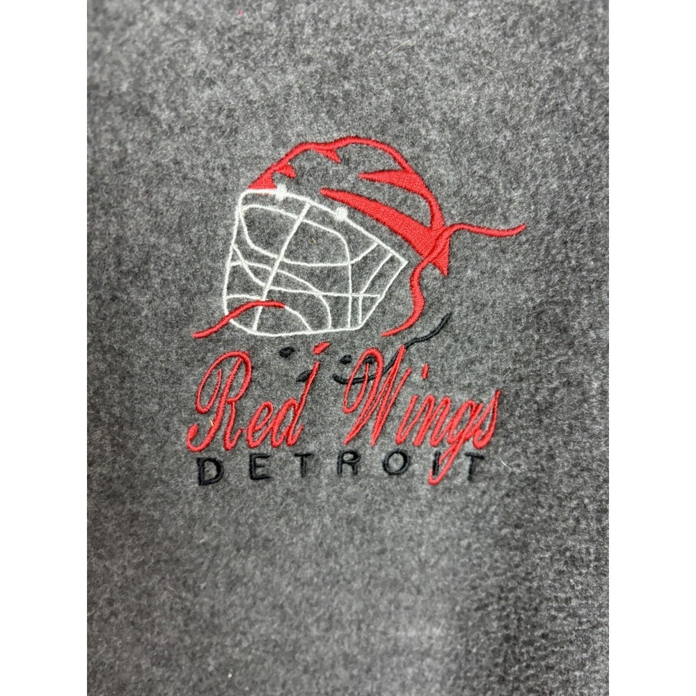 Vintage Detroit Red Wings Fleece 1/4 Zip Size XL - Picture 2 of 7